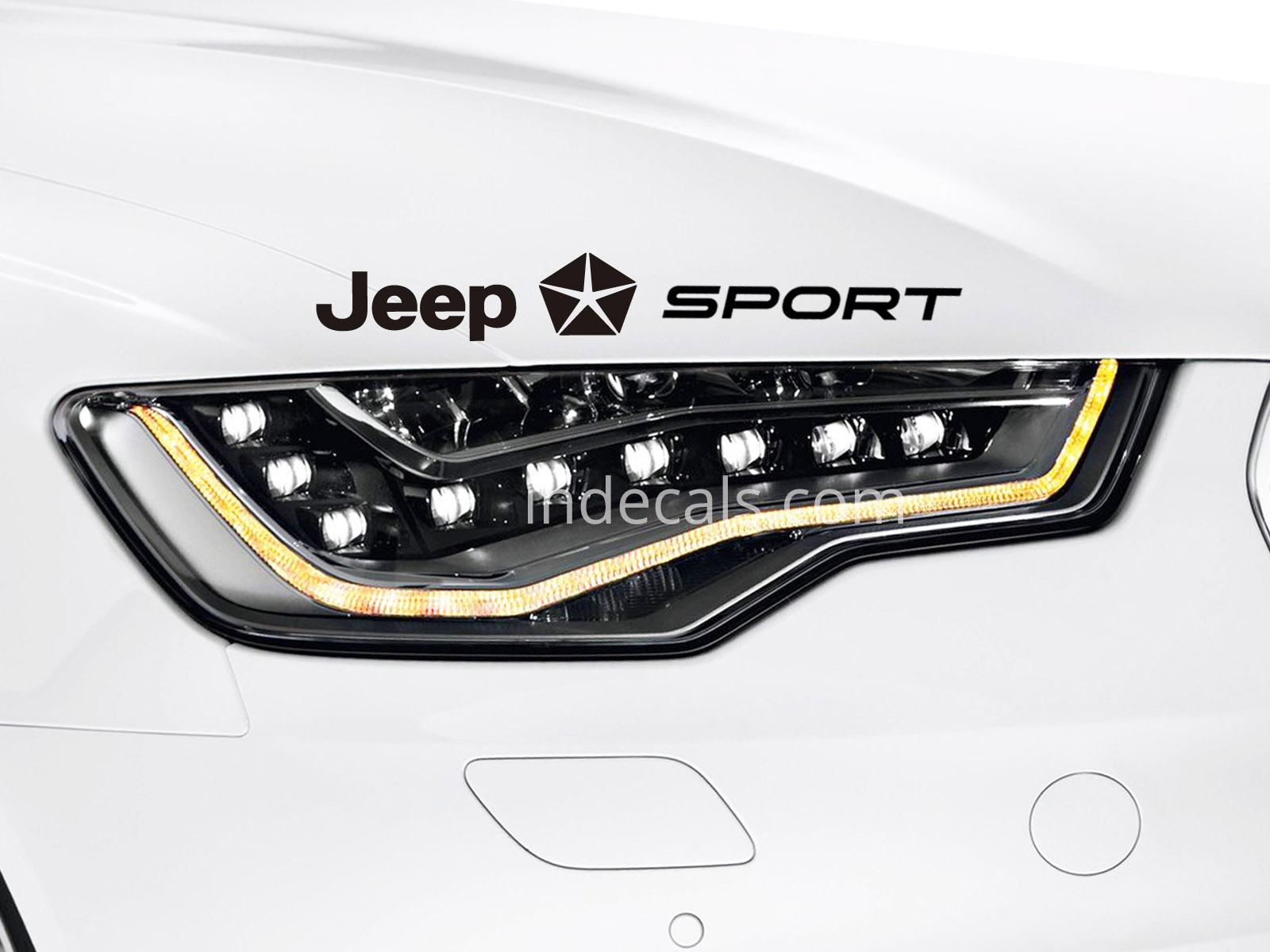 1 x Jeep Sport Sticker - Black