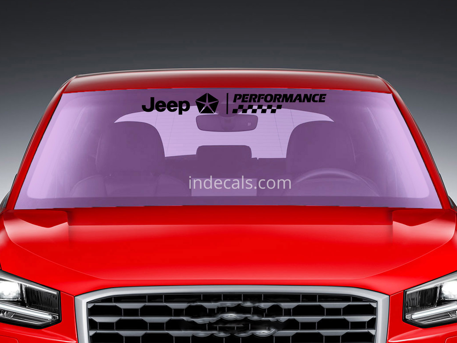 1 x Jeep Performance Sticker for Windshield or Back Window - Black