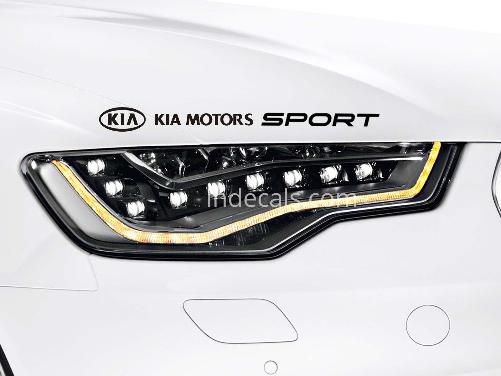 1 x Kia Sport Sticker - Black