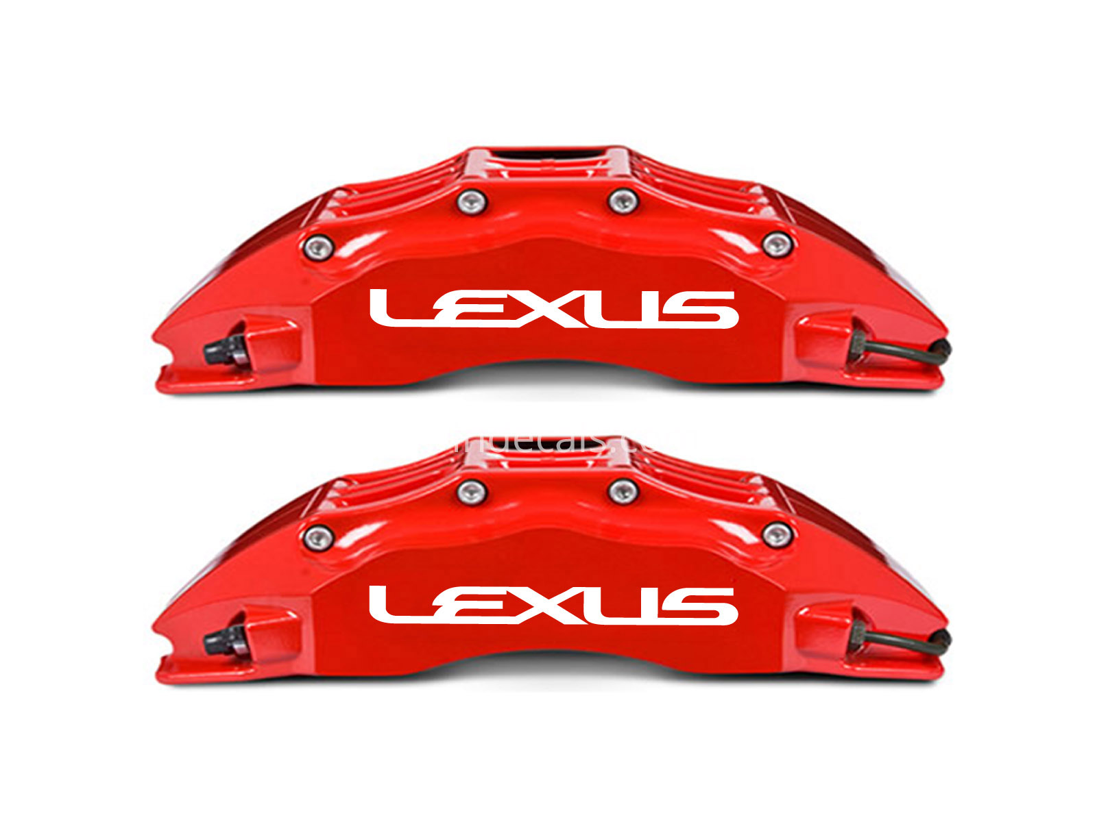6 x Lexus Stickers for Brakes - White