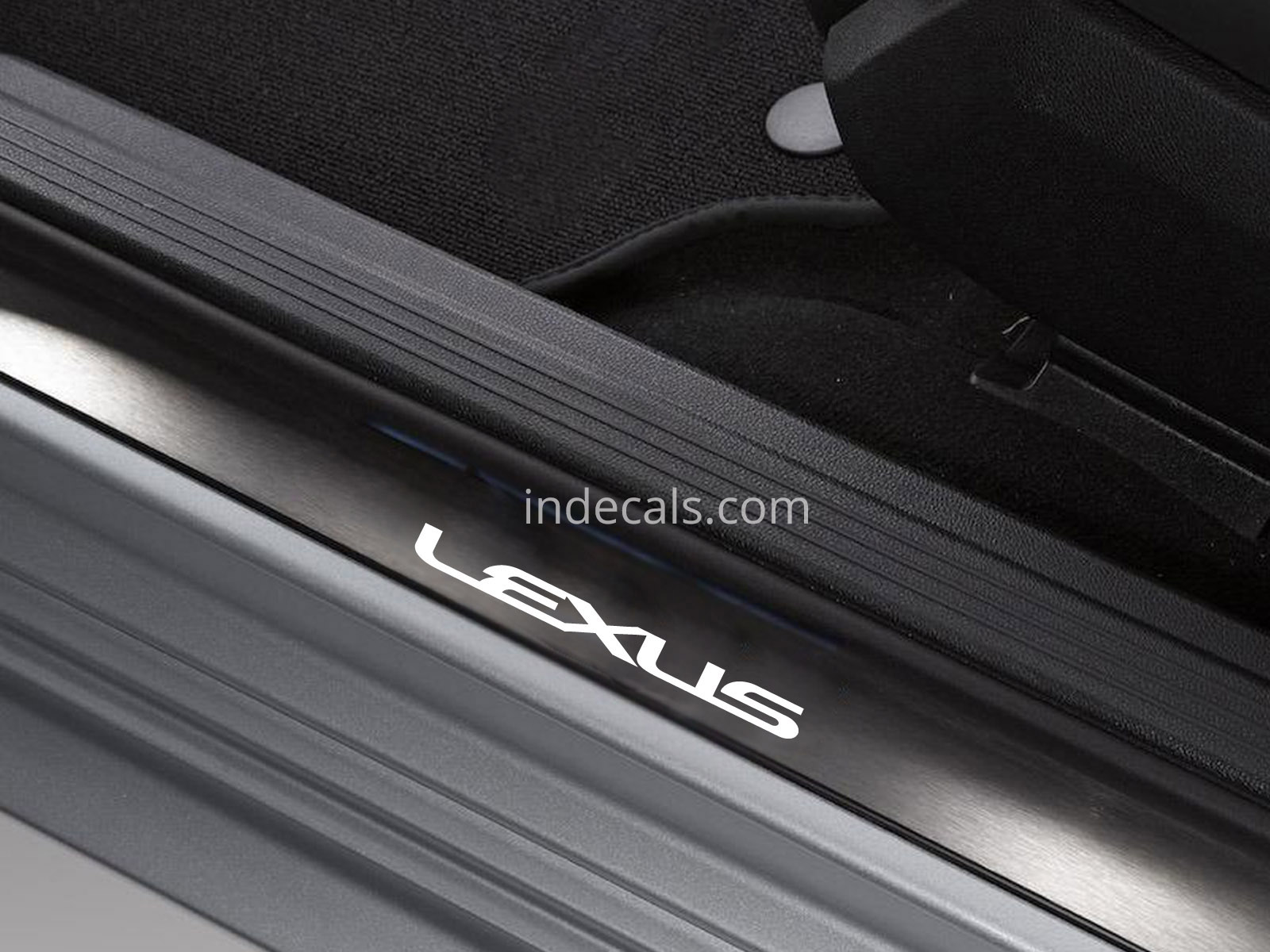 6 x Lexus Stickers for Door Sills - White