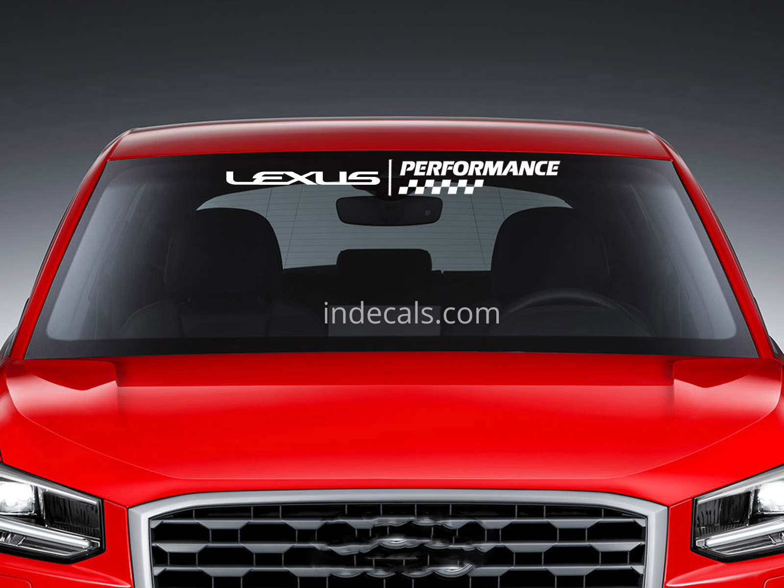 1 x Lexus Performance Sticker for Windshield or Back Window - White
