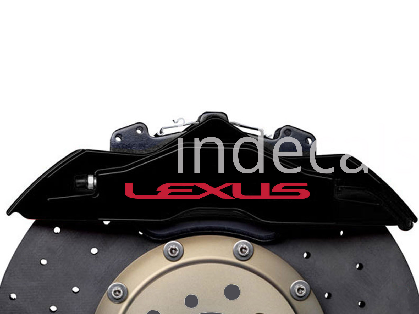 6 x Lexus Stickers for Brakes - Red