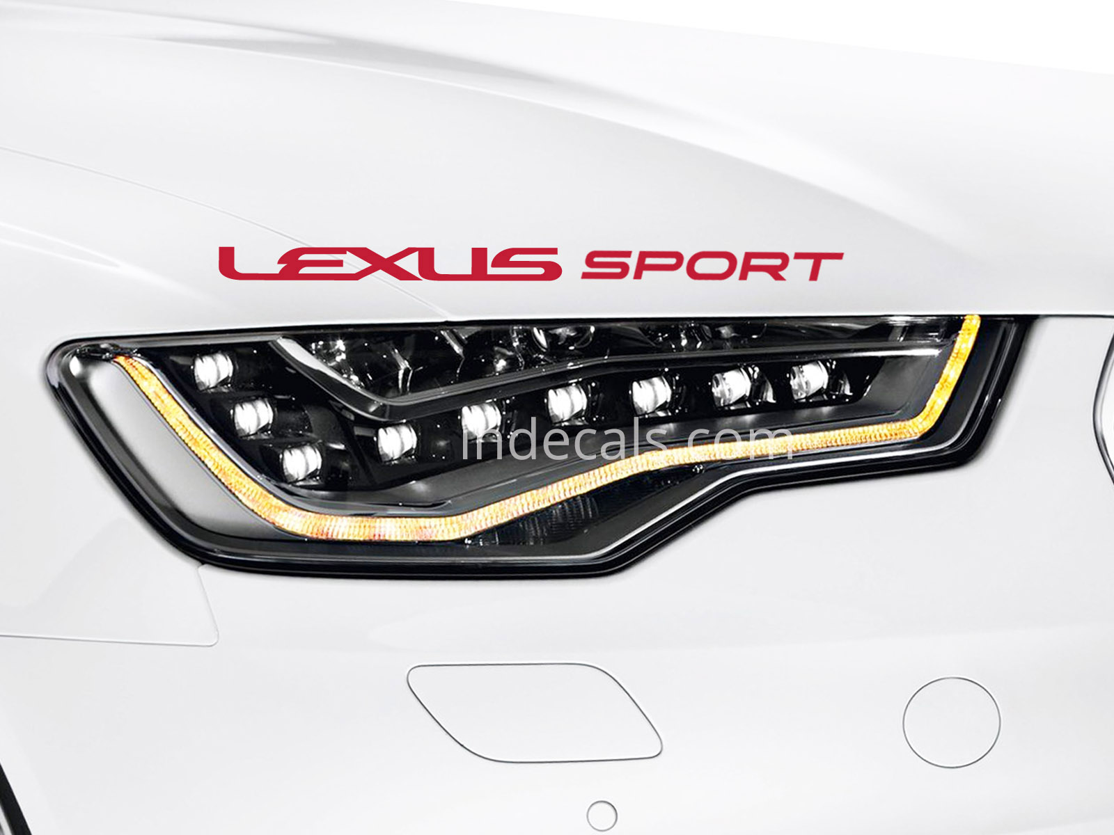 1 x Lexus Sport Sticker - Red
