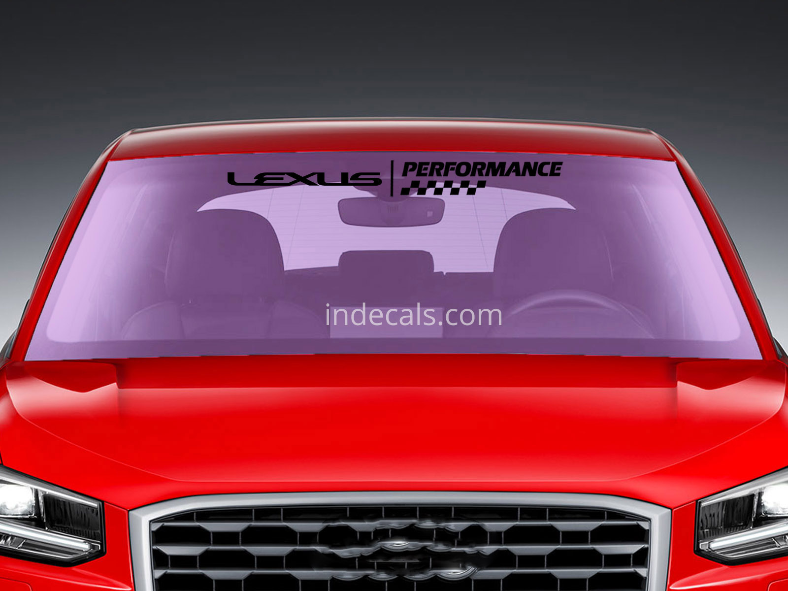 1 x Lexus Performance Sticker for Windshield or Back Window - Black