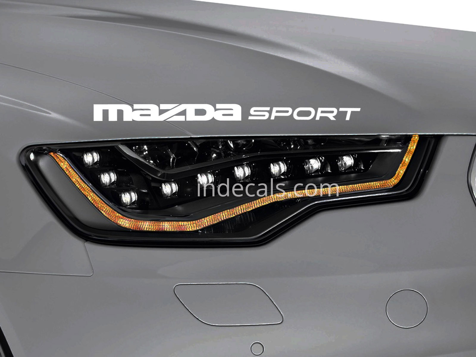 1 x Mazda Sport Sticker for Eyebrow - White