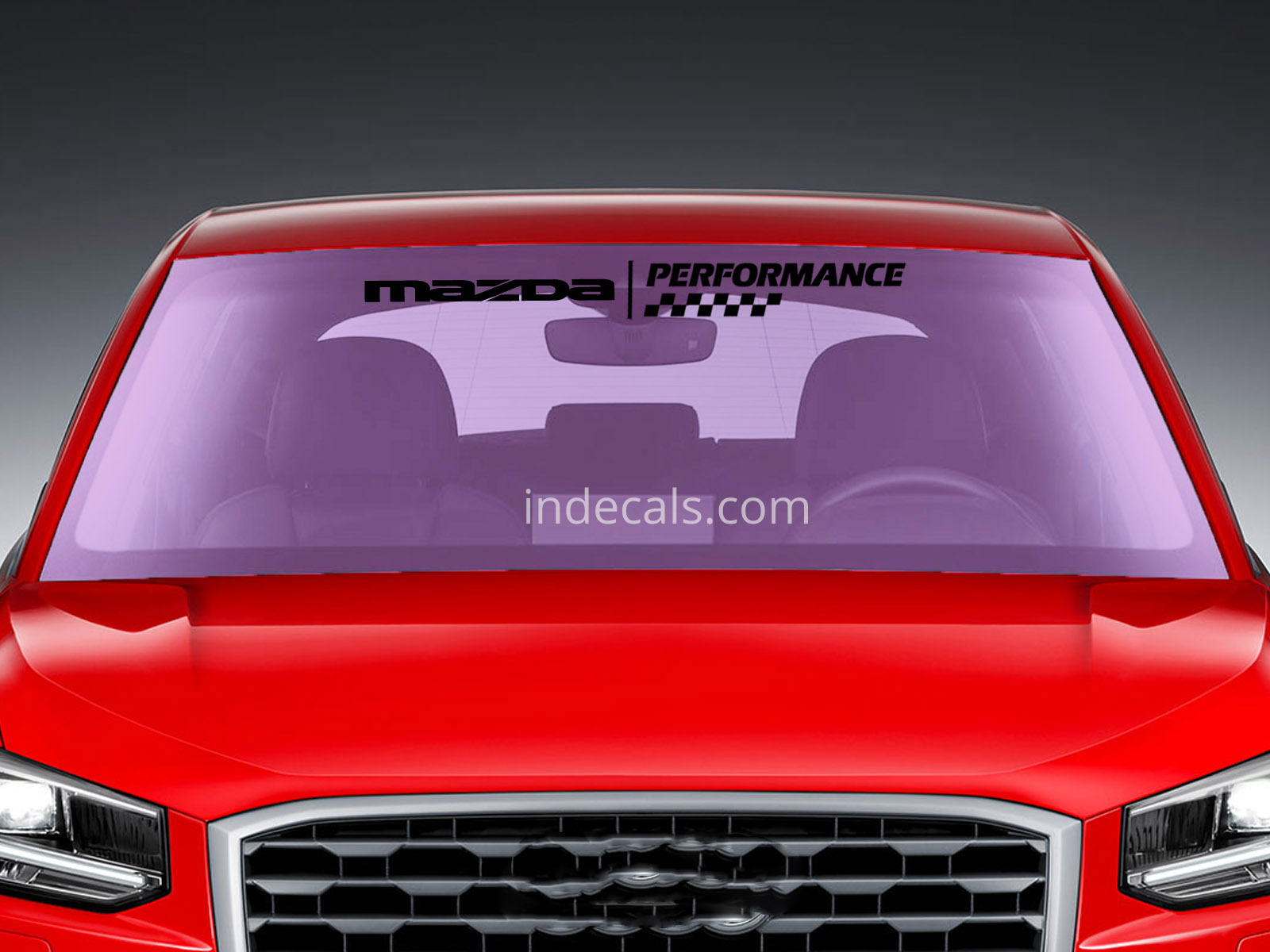 1 x Mazda Performance Sticker for Windshield or Back Window - Black