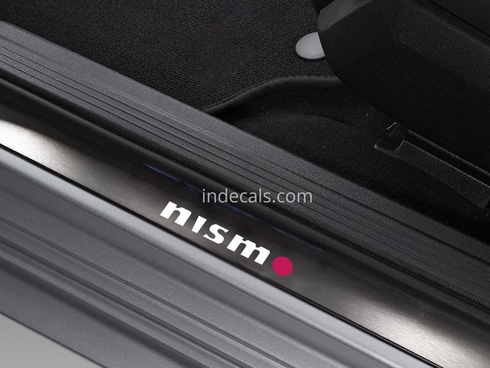 6 x Nismo Stickers for Door Sills - White