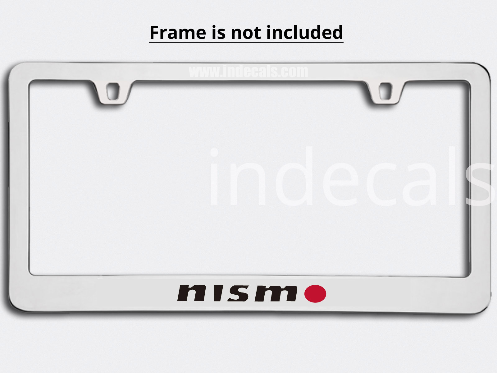 3 x Nismo Stickers for Plate Frame - Black