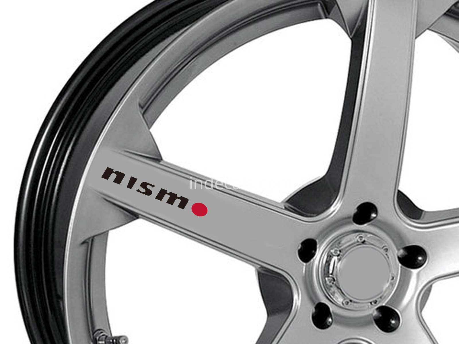 6 x Nismo Stickers for Wheels - Black