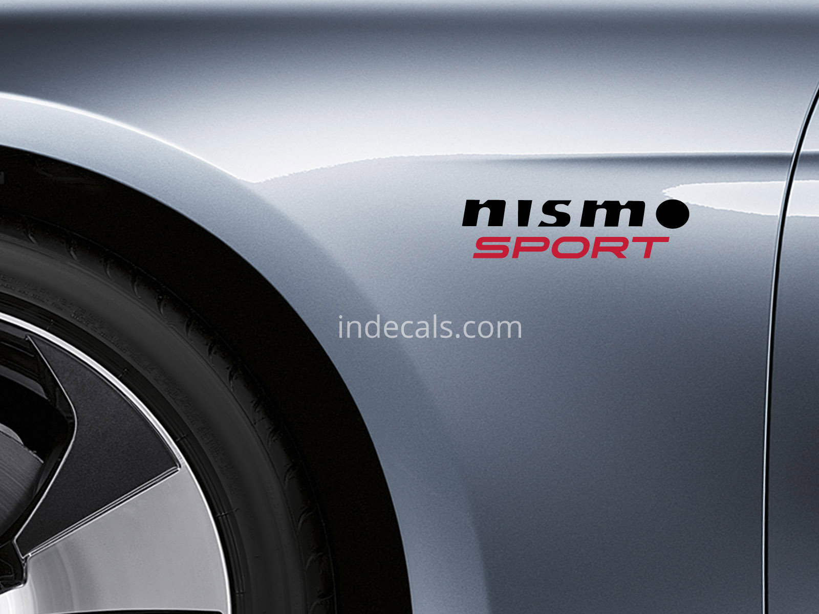 2 x Nismo Sports stickers for Wings - Black & Red
