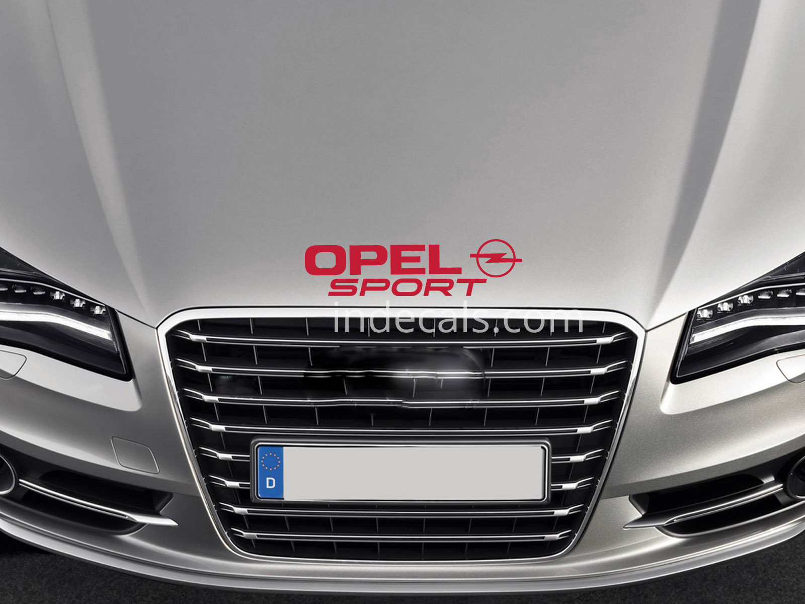 1 x Opel Sport Sticker for Bonnet - Red