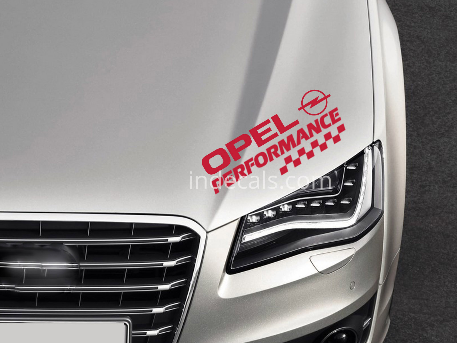 1 x Opel Performance Sticker - Red