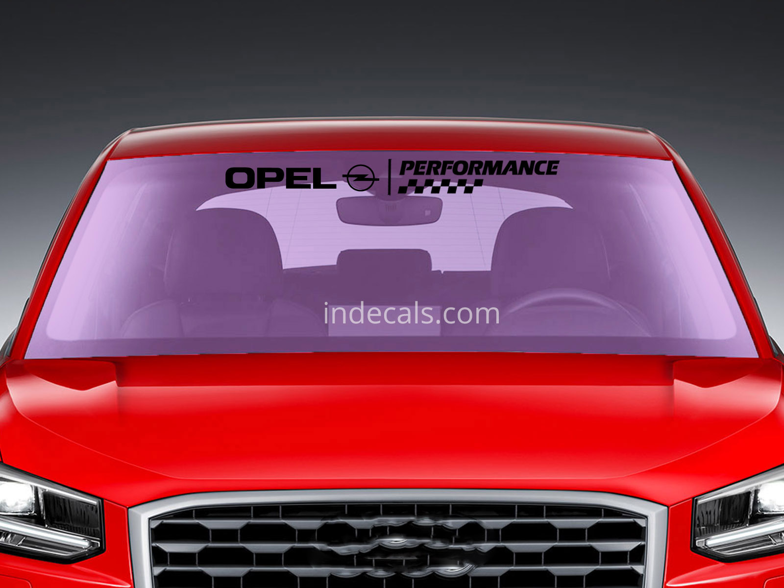 1 x Opel Performance Sticker for Windshield or Back Window - Black