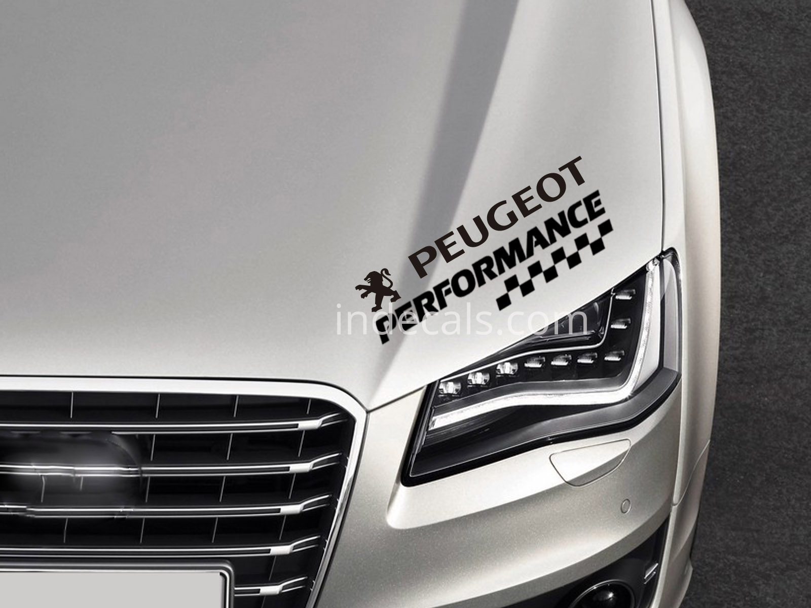 1 x Peugeot Performance Sticker - Black