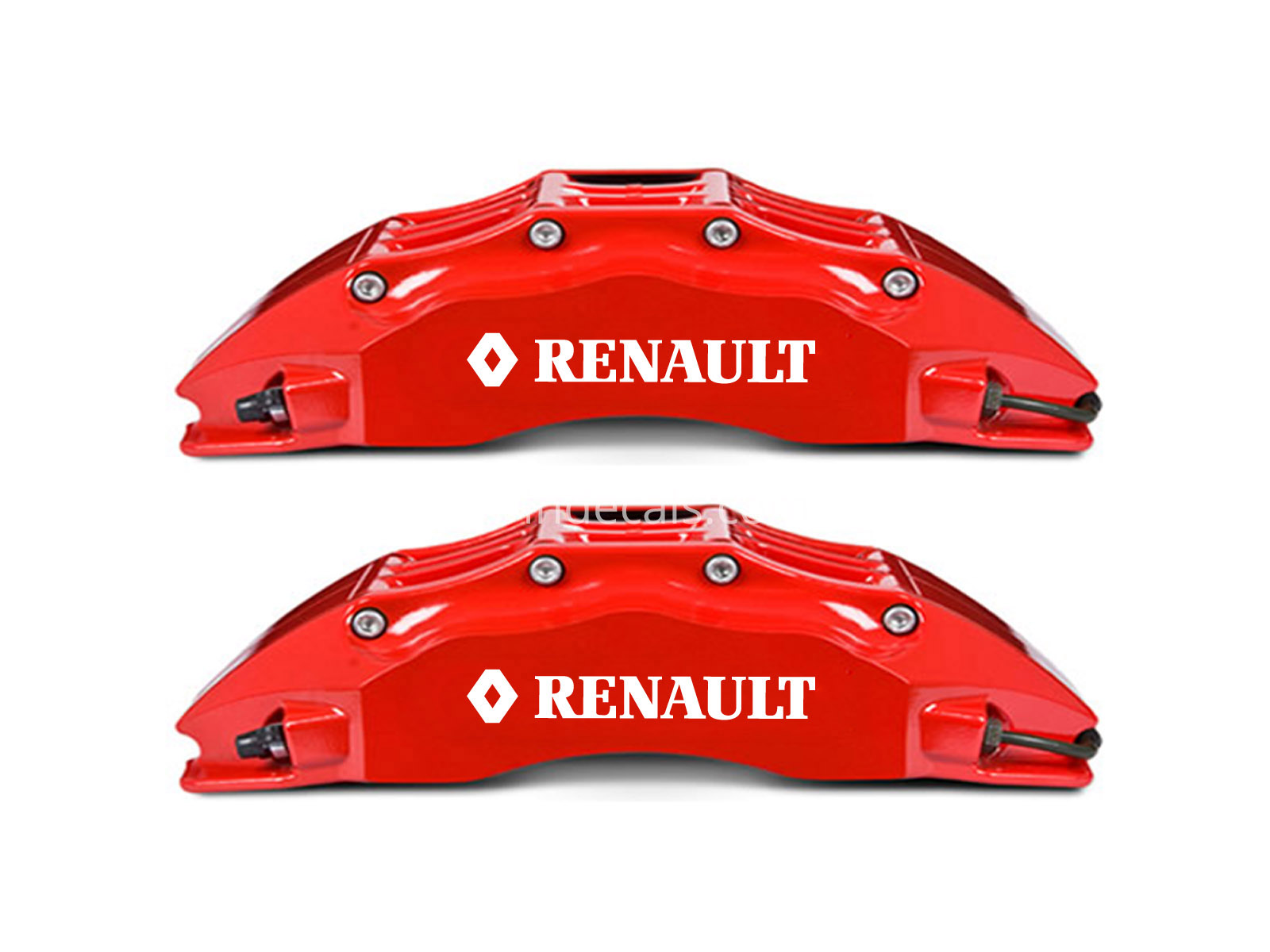 6 x Renault Stickers for Brakes - White