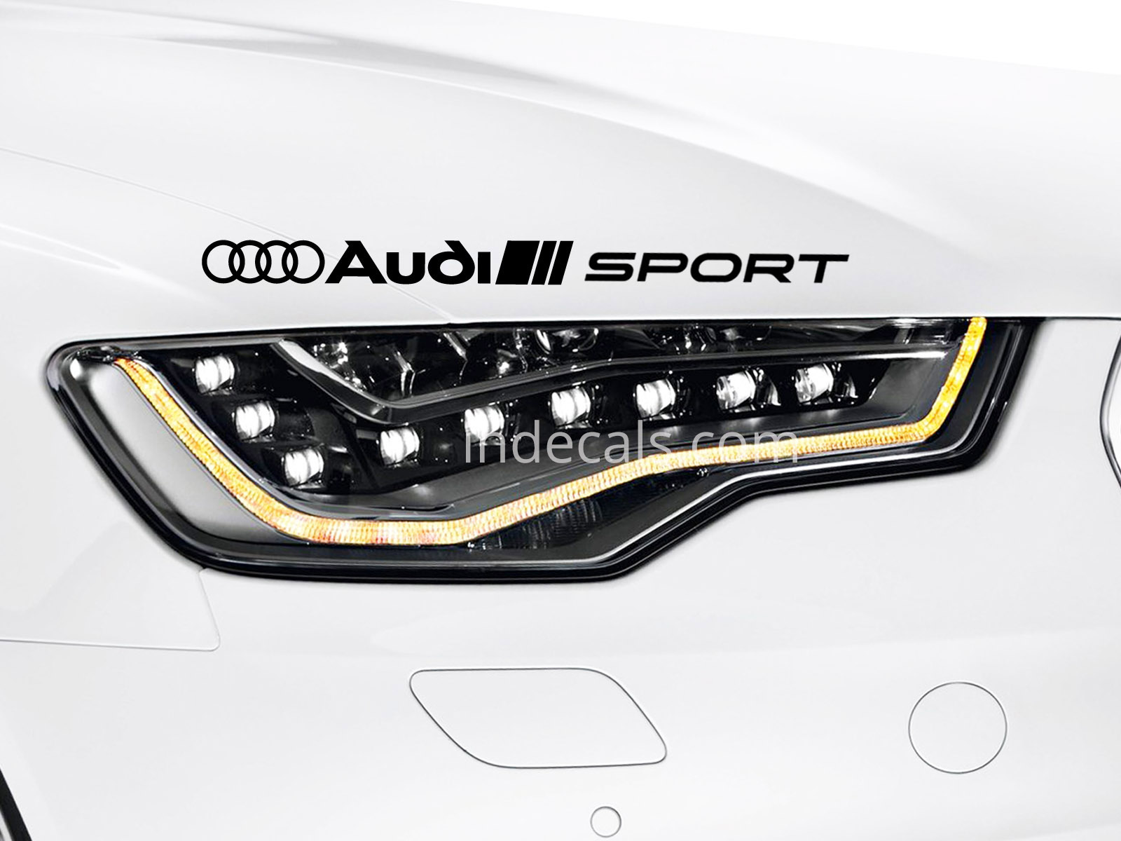 1 x Audi Sport Sticker - Black