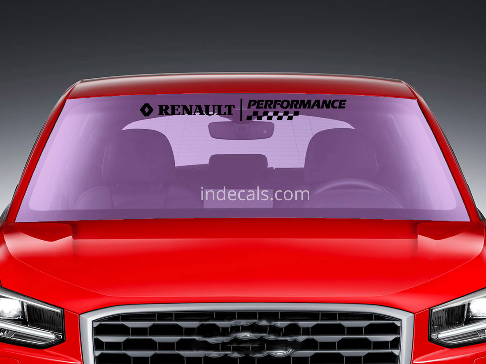1 x Renault Performance Sticker for Windshield or Back Window - Black