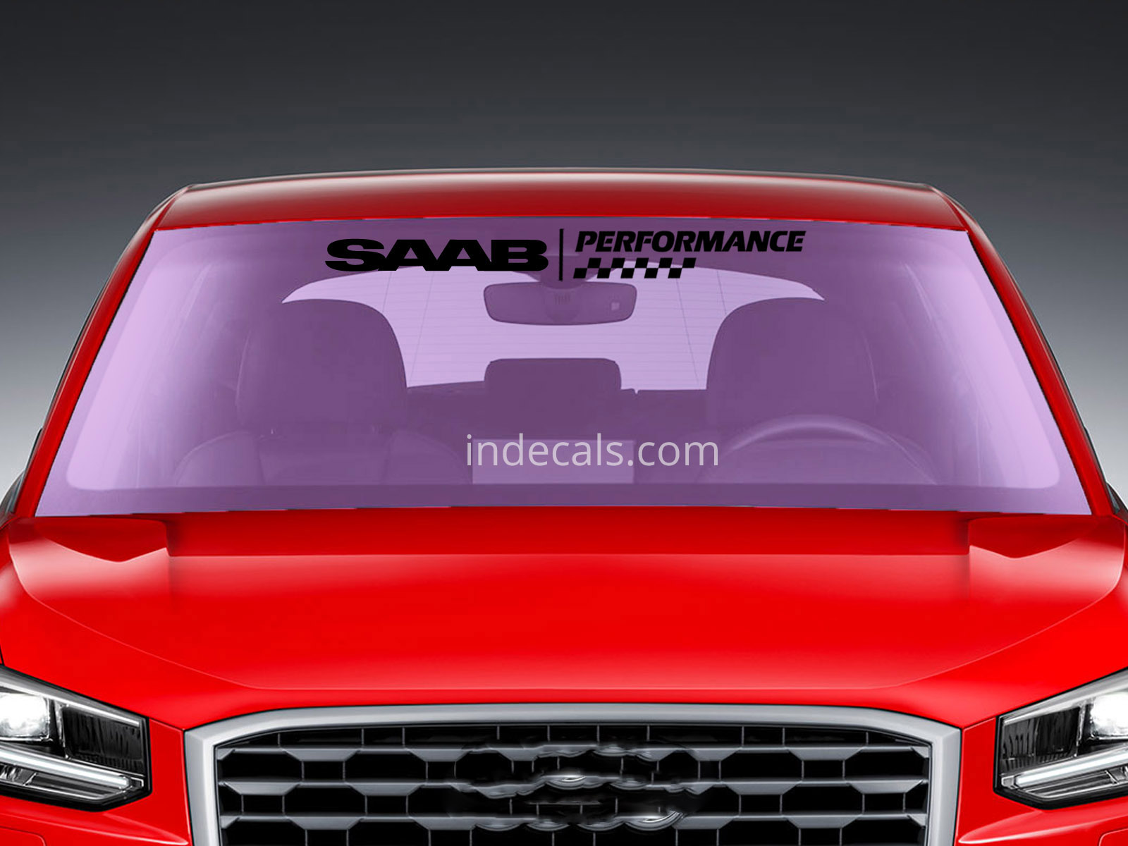 1 x Saab Performance Sticker for Windshield or Back Window - Black