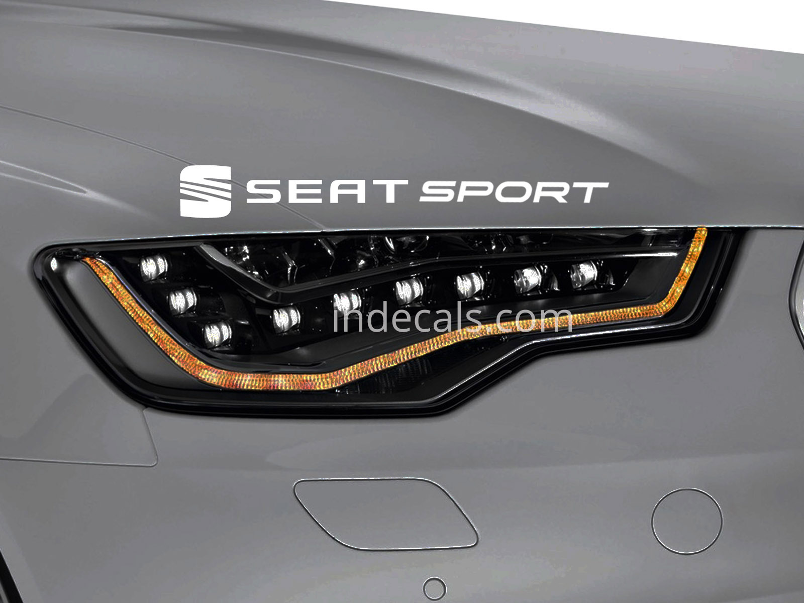 1 x Seat Sport Sticker for Eyebrow - White