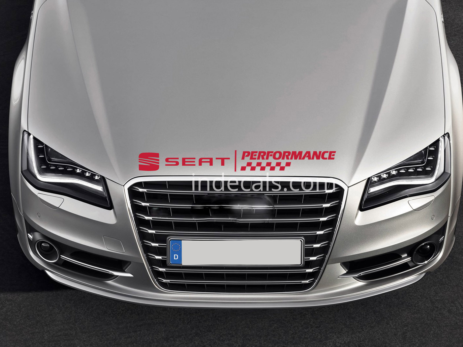 1 x Seat Performance Sticker for Bonnet - Red