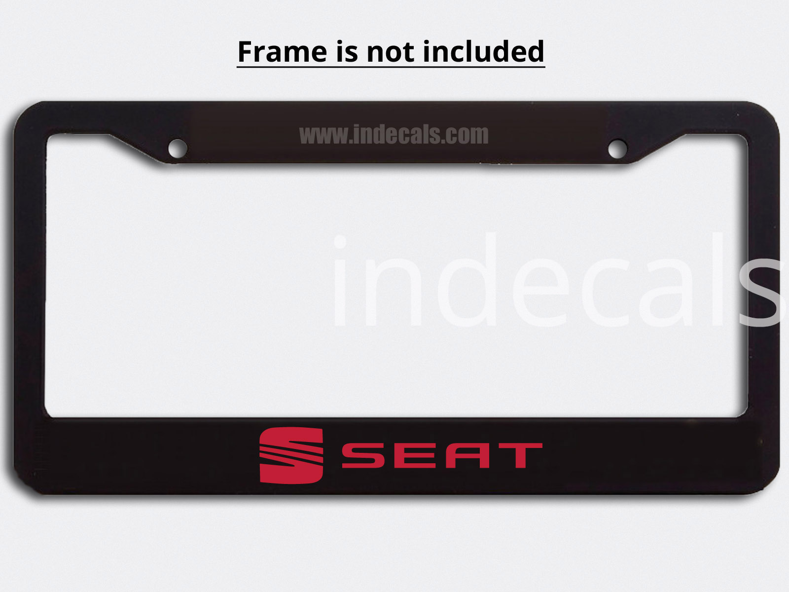 3 x Seat Stickers for Plate Frame - Red