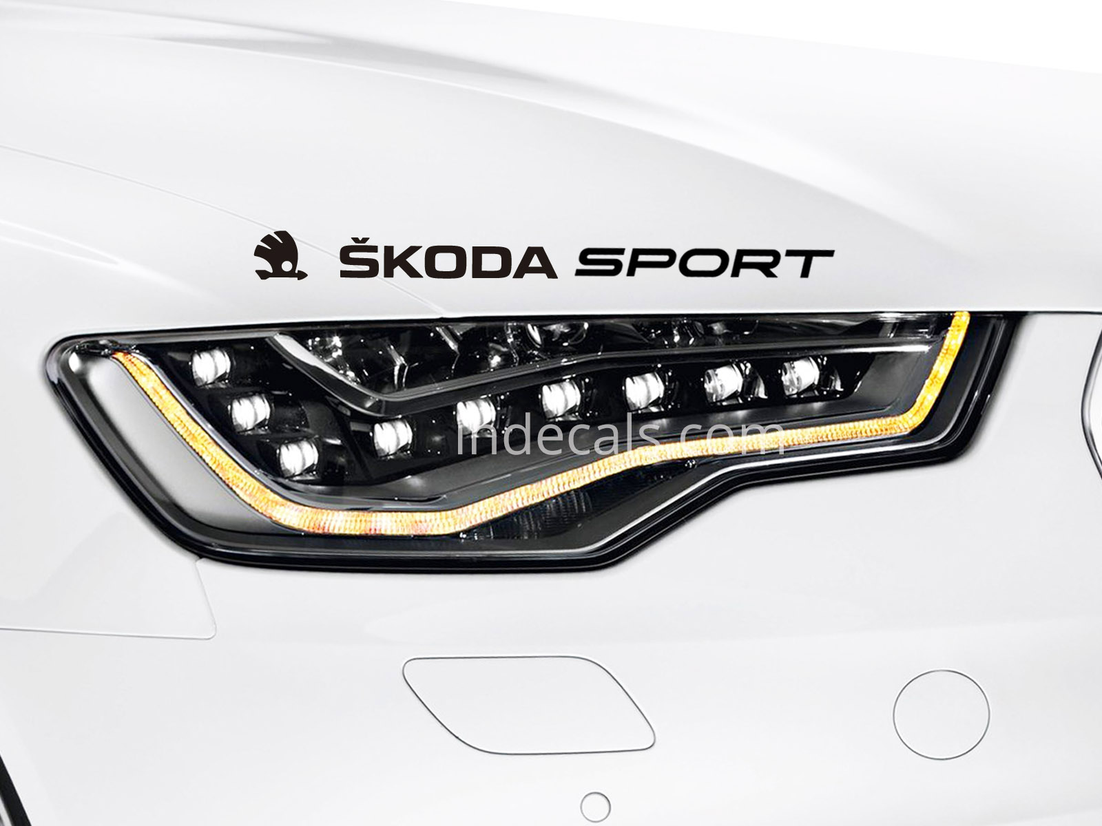 1 x Skoda Sport Sticker - Black