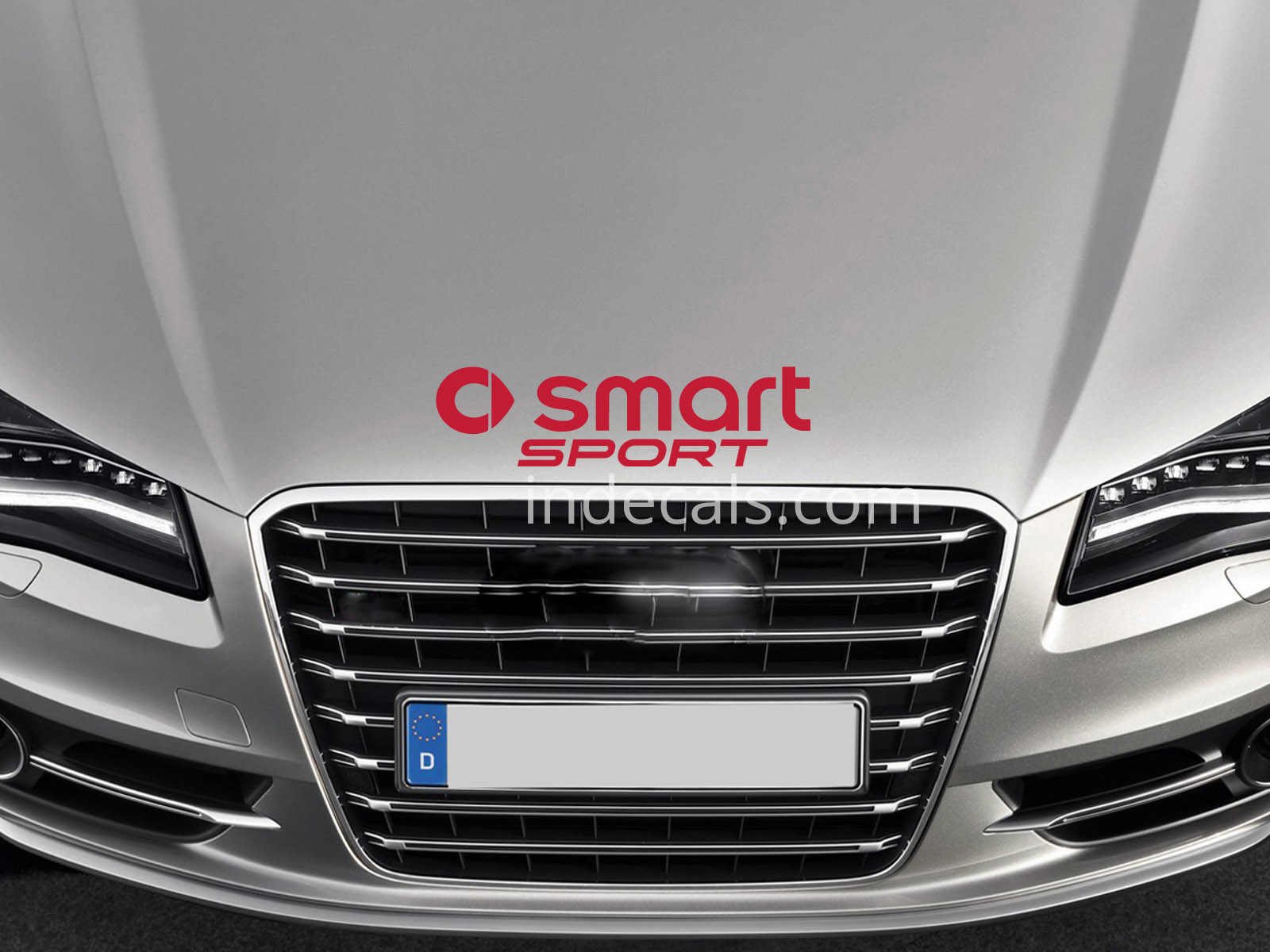 1 x Smart Sport Sticker for Bonnet - Red
