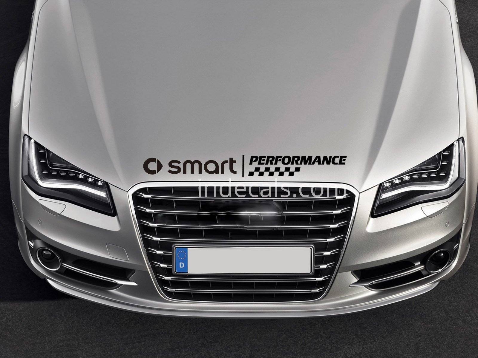1 x Smart Performance Sticker for Bonnet - Black