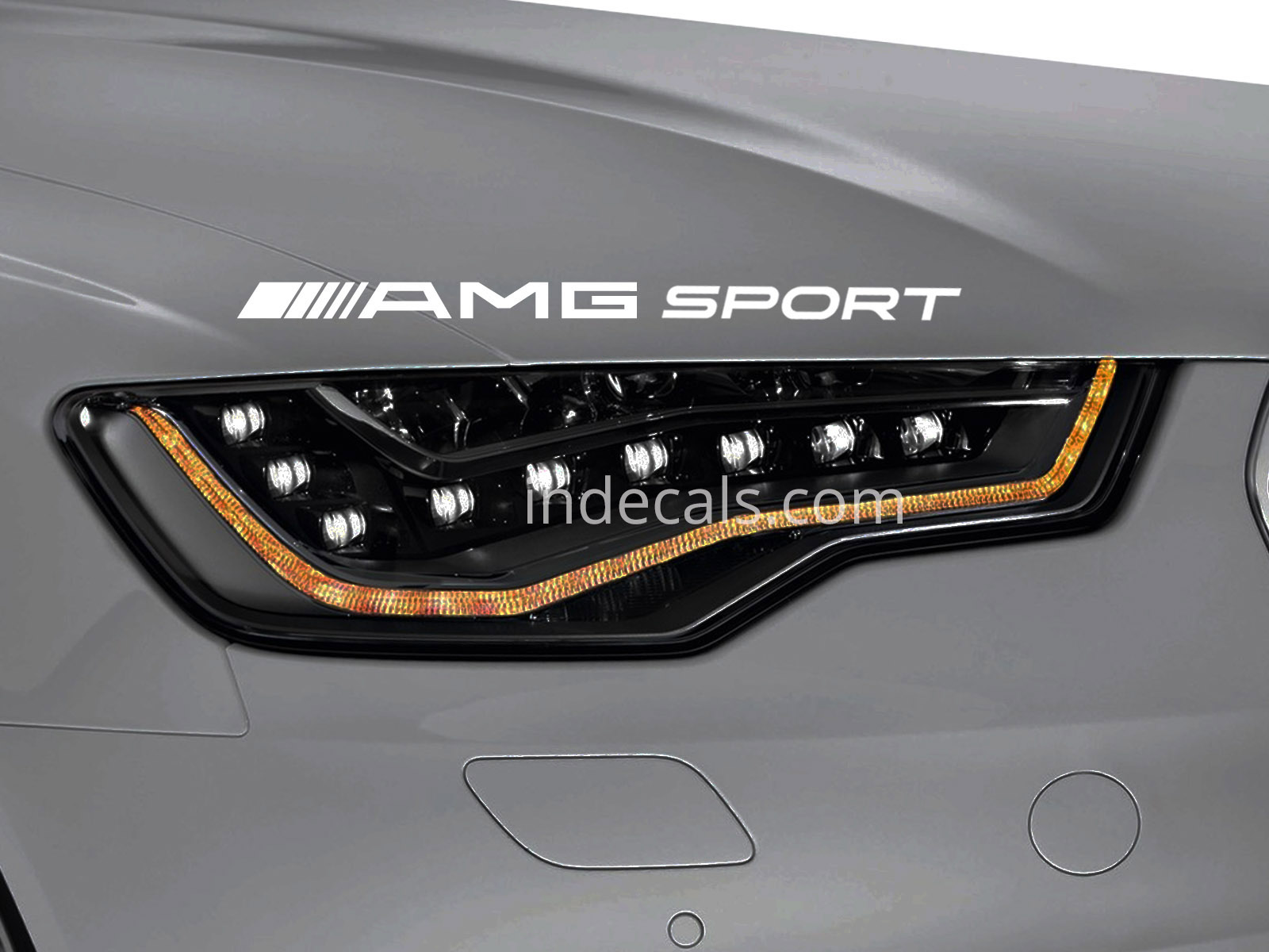 1 x AMG Sport Sticker for Eyebrow - White