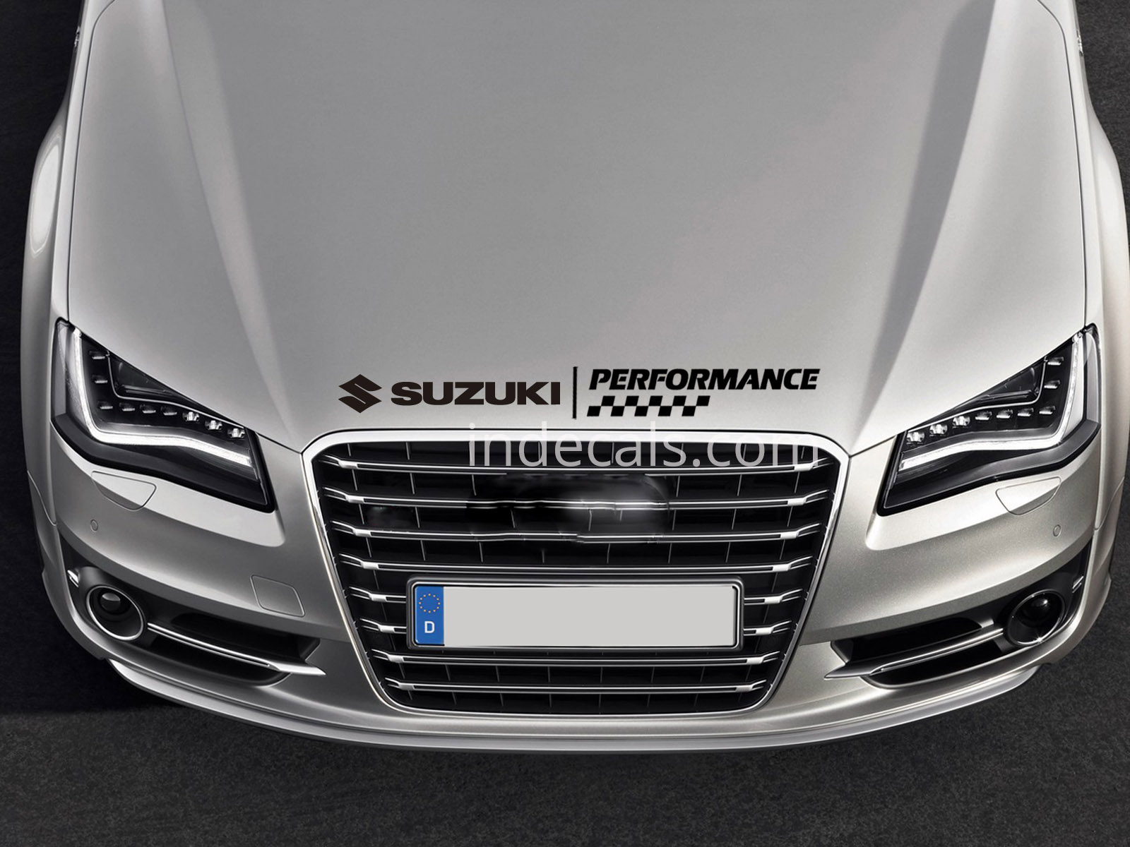 1 x Suzuki Performance Sticker for Bonnet - Black