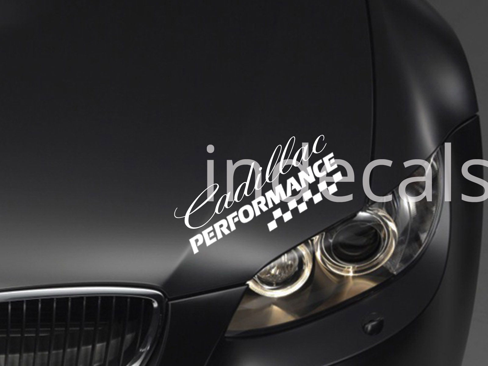 1 x Cadillac Performance Sticker for Eyebrow - White