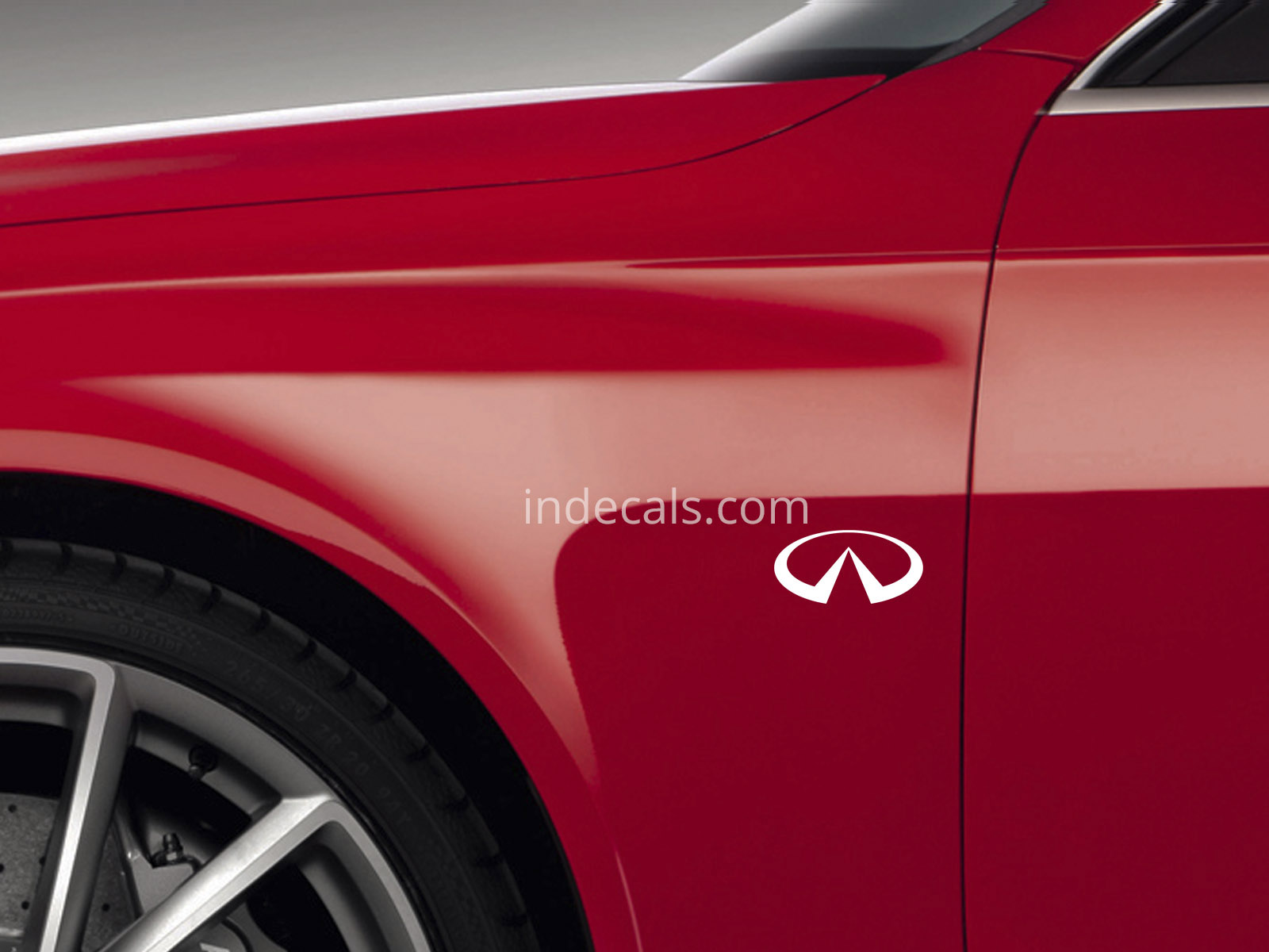 3 x Infiniti Stickers for Wings - White