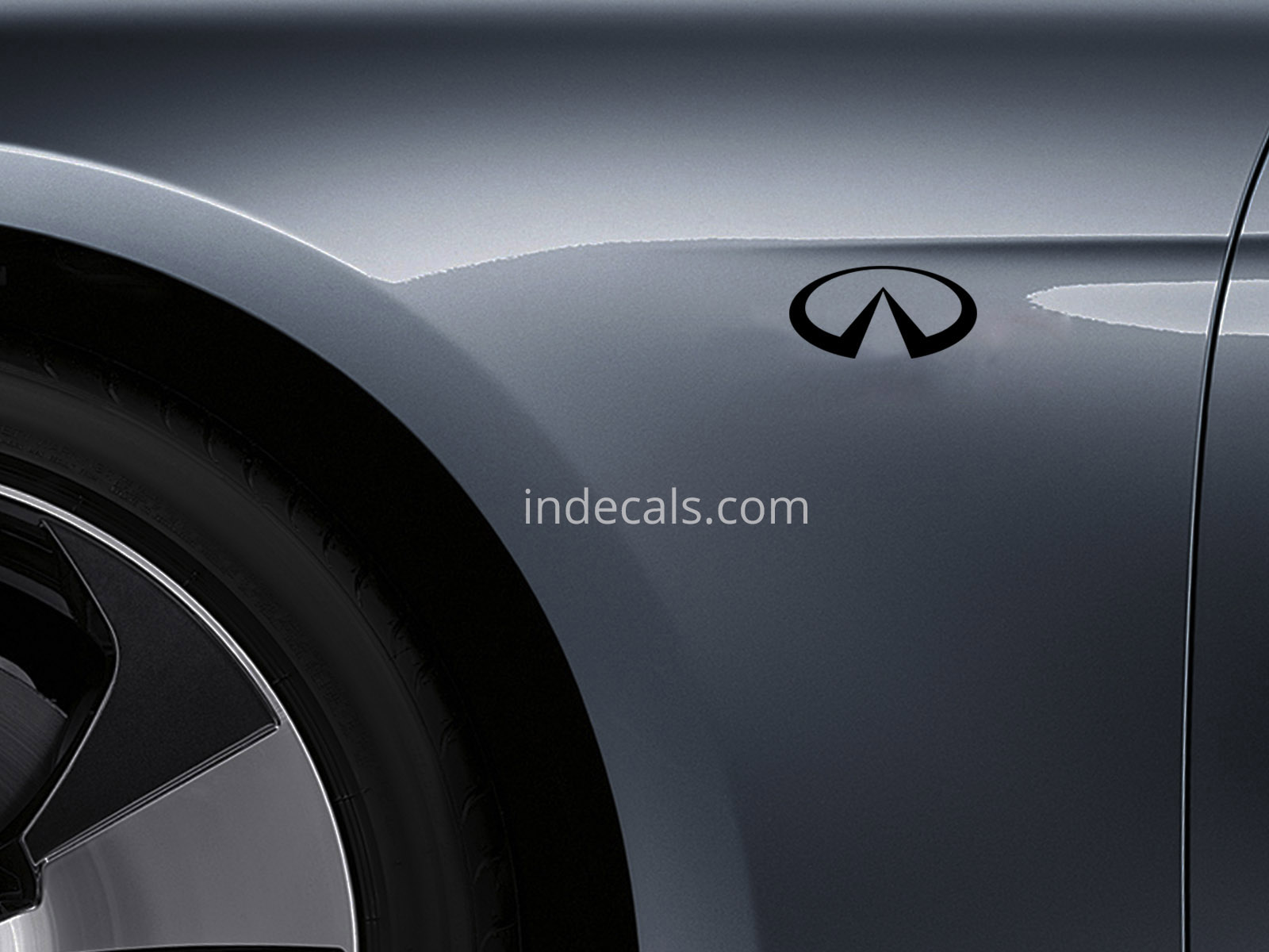 3 x Infiniti Stickers for Wings - Black