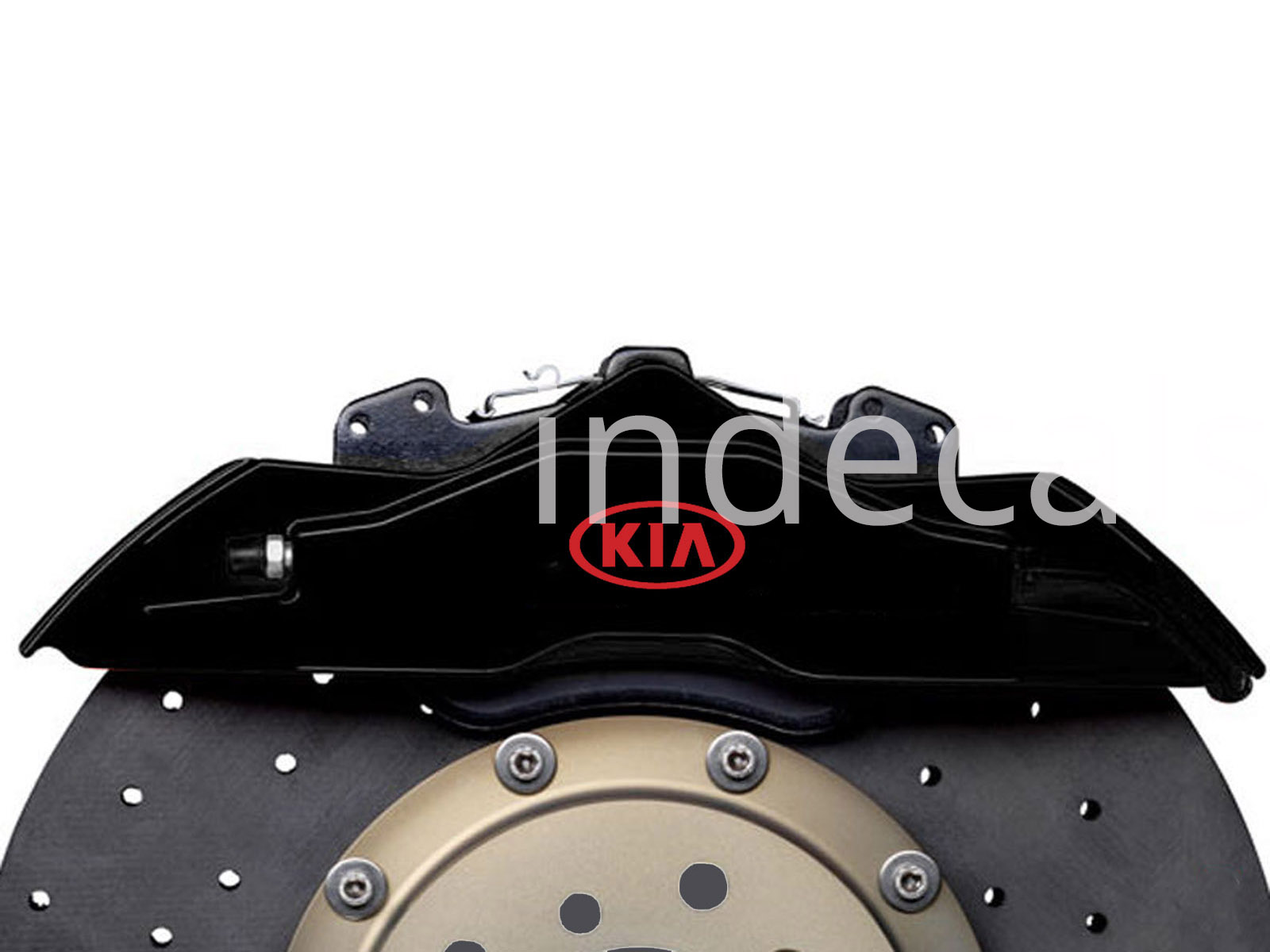 6 x KIA Stickers for Brakes - Red