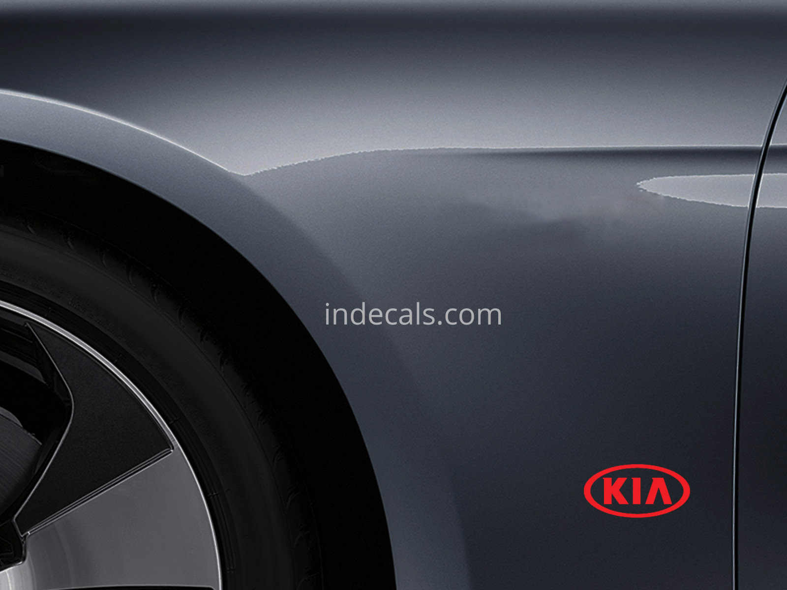 3 x KIA Stickers for Wings - Red