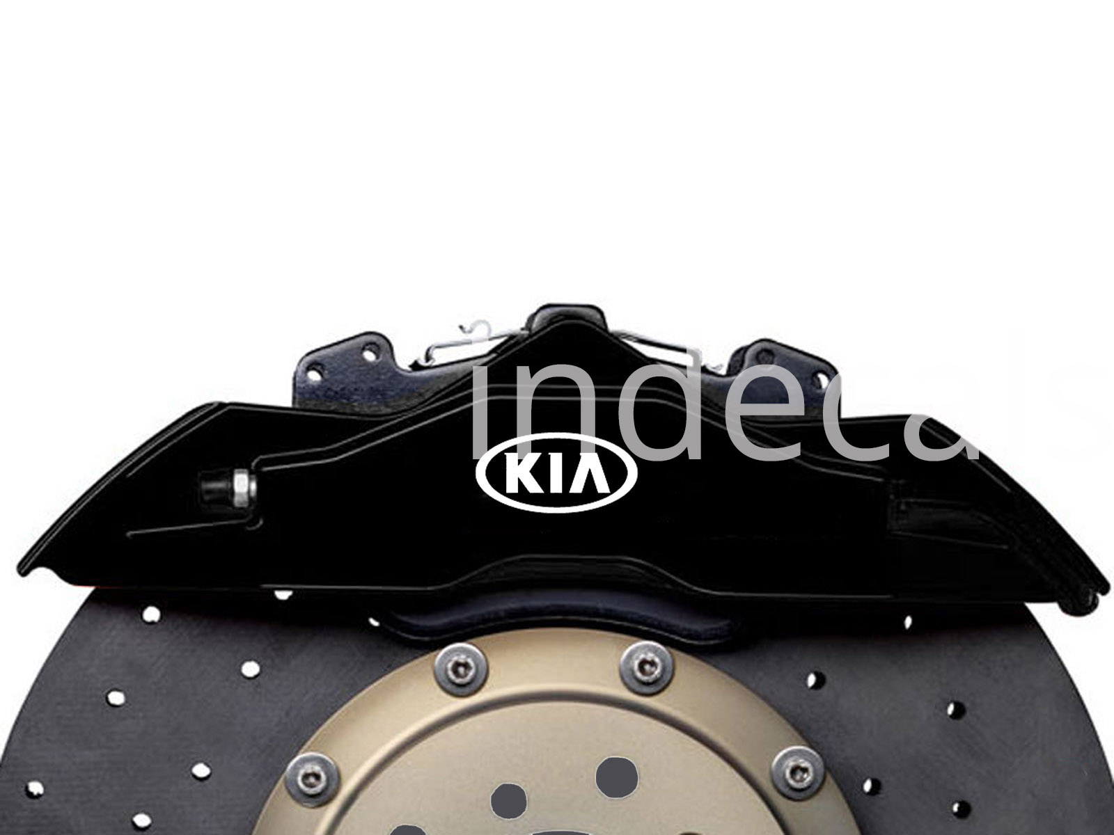 6 x KIA Stickers for Brakes - White
