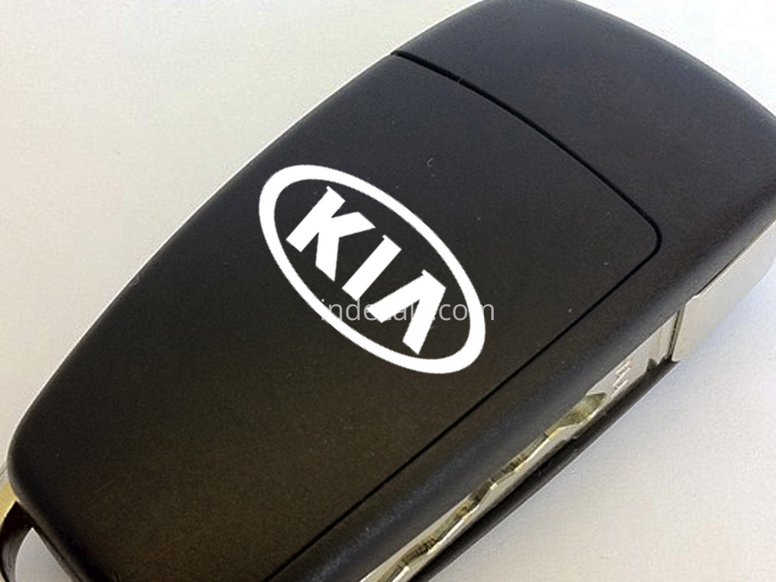 3 x KIA Stickers for Key - White