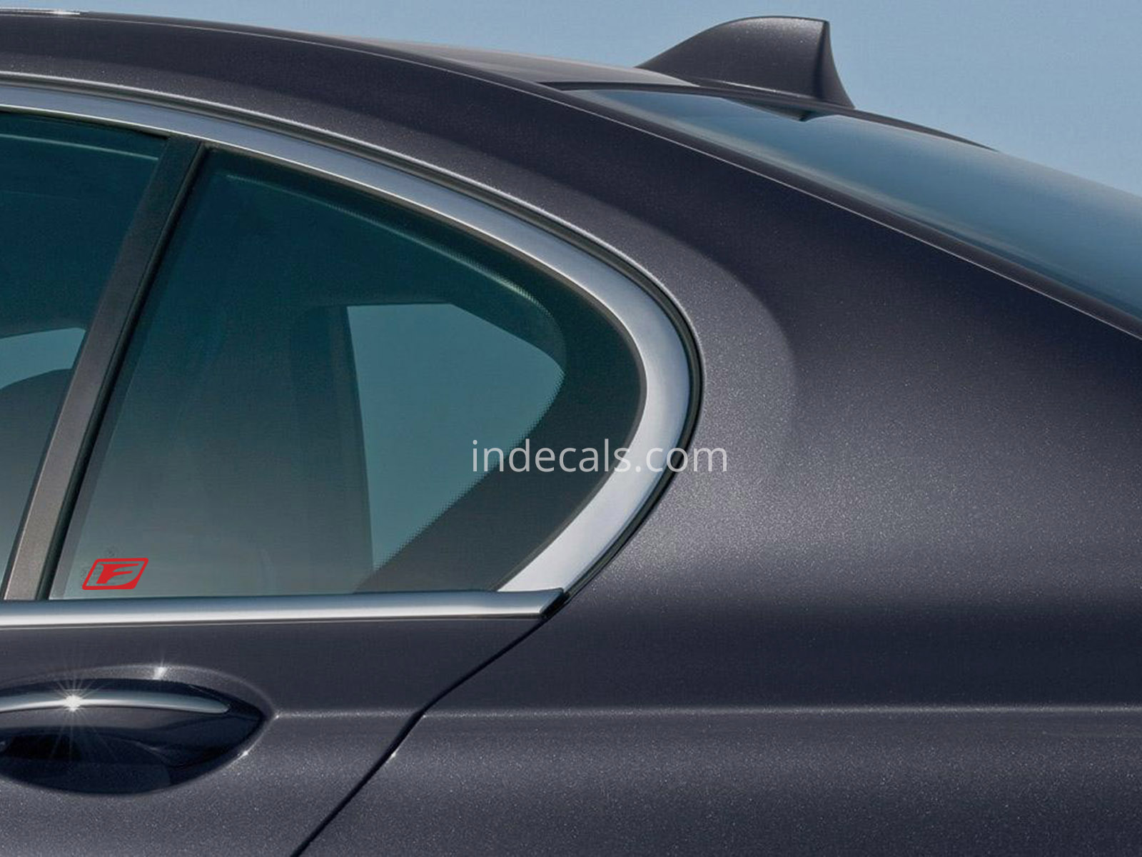 3 x Lexus F-sport Stickers for Rear Window - Red