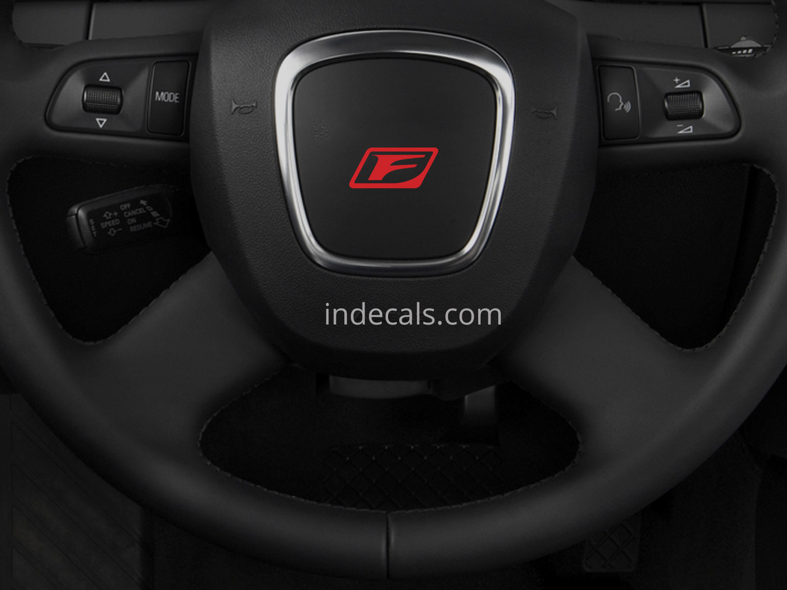 3 x Lexus F-sport Stickers for Steering Wheel - Red