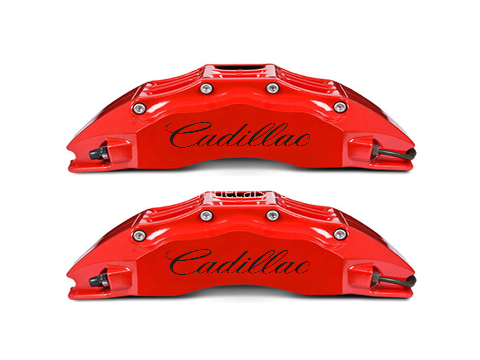 6 x Cadillac Stickers for Brakes - Black
