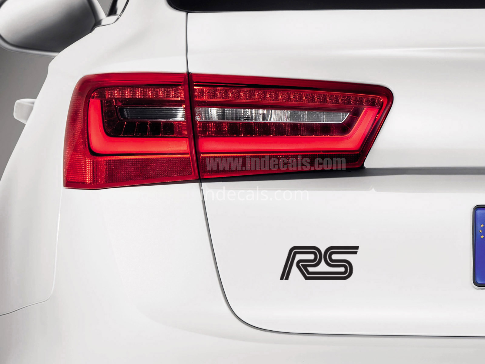 3 x Ford RS Stickers for Trunk - Black