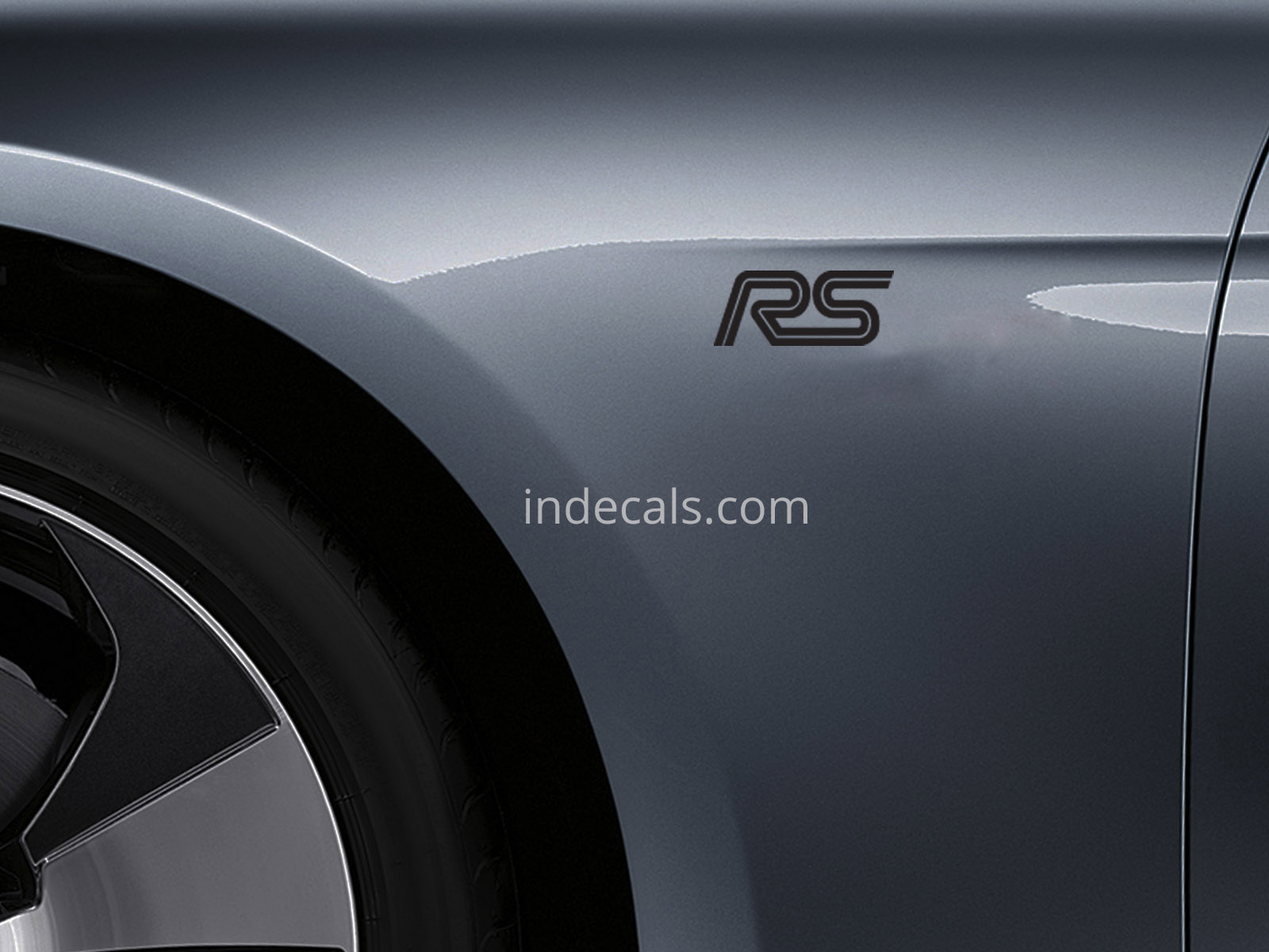 3 x Ford RS Stickers for Wings - Black