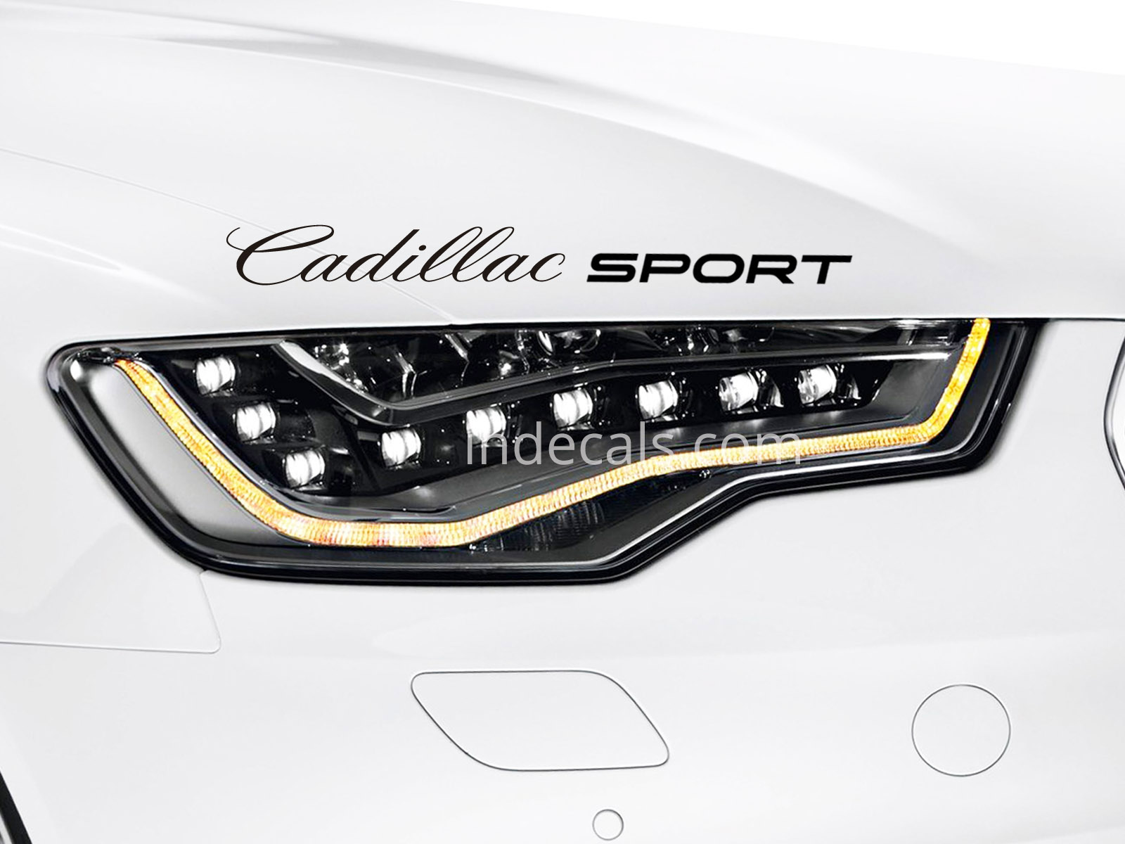 1 x Cadillac Sport Sticker - Black