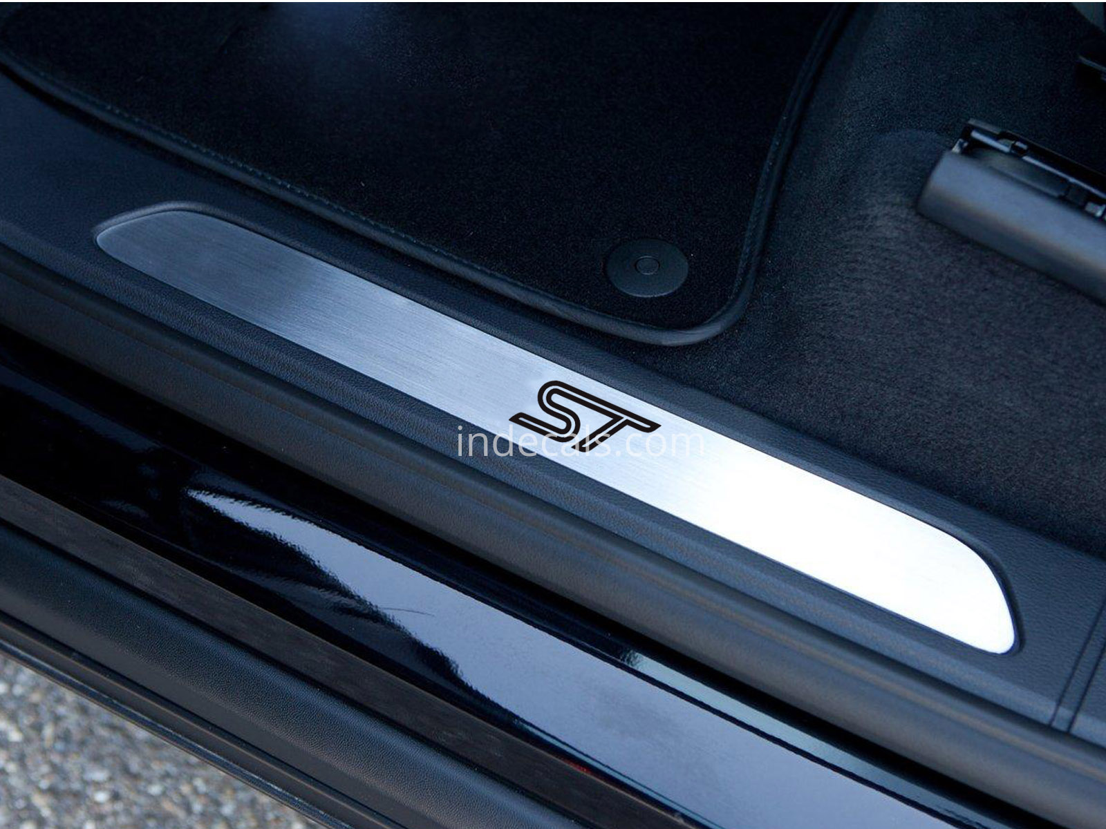 6 x Ford ST Stickers for Door Sills - Black