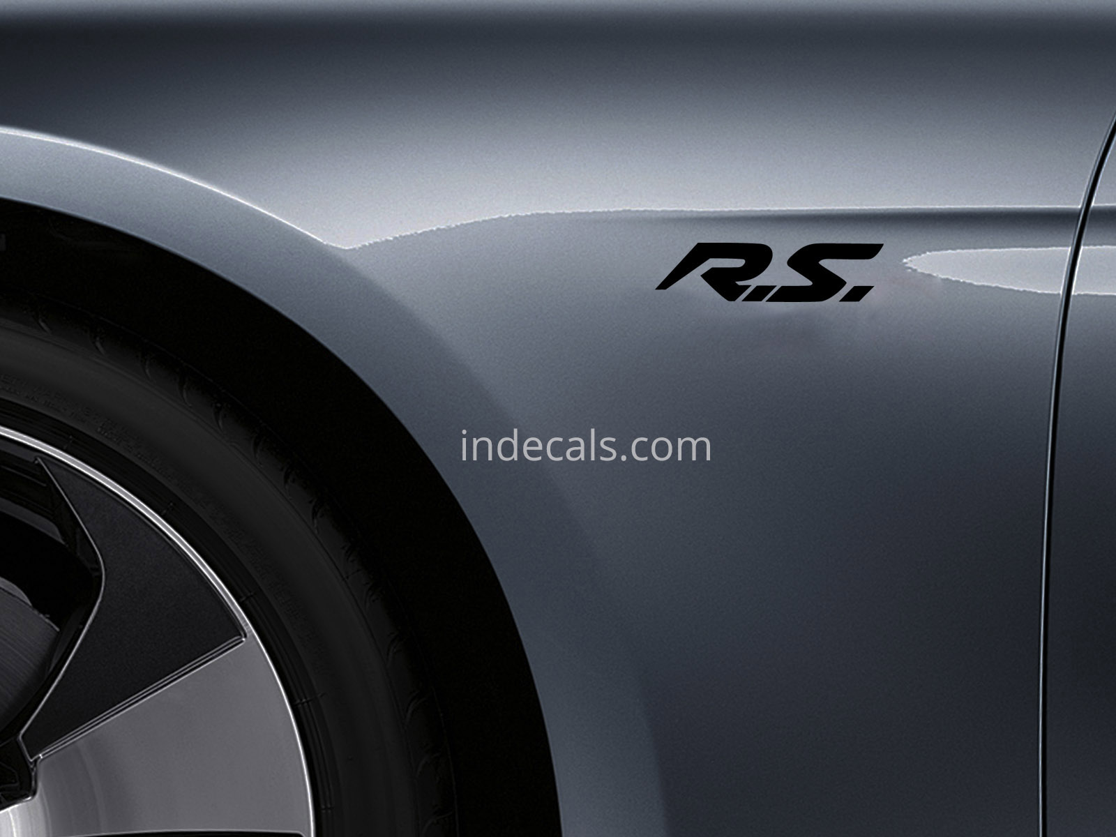 3 x Renault RS Stickers for Wings - Black