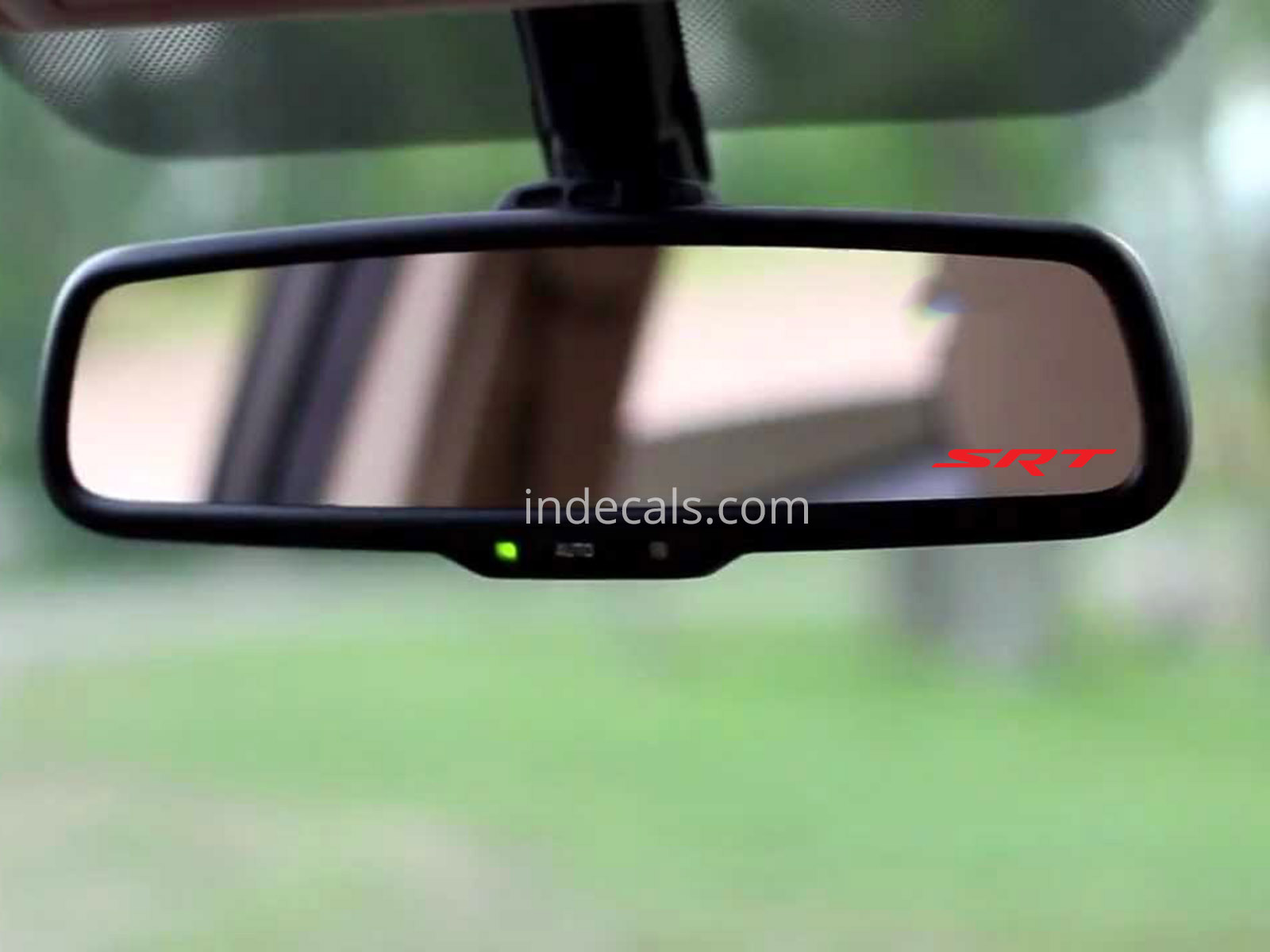 3 x Dodge SRT Stickers for Interior Mirror - Red