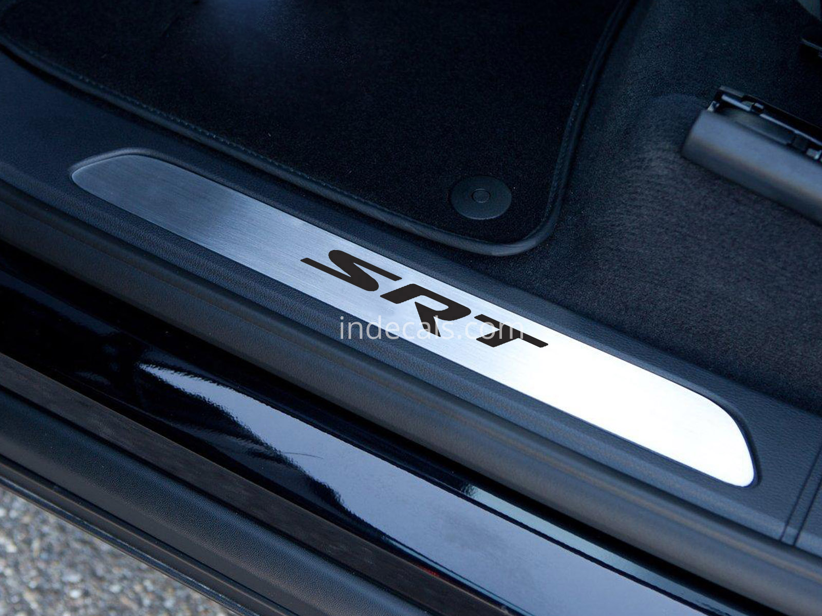 6 x Dodge SRT Stickers for Door Sills - Black