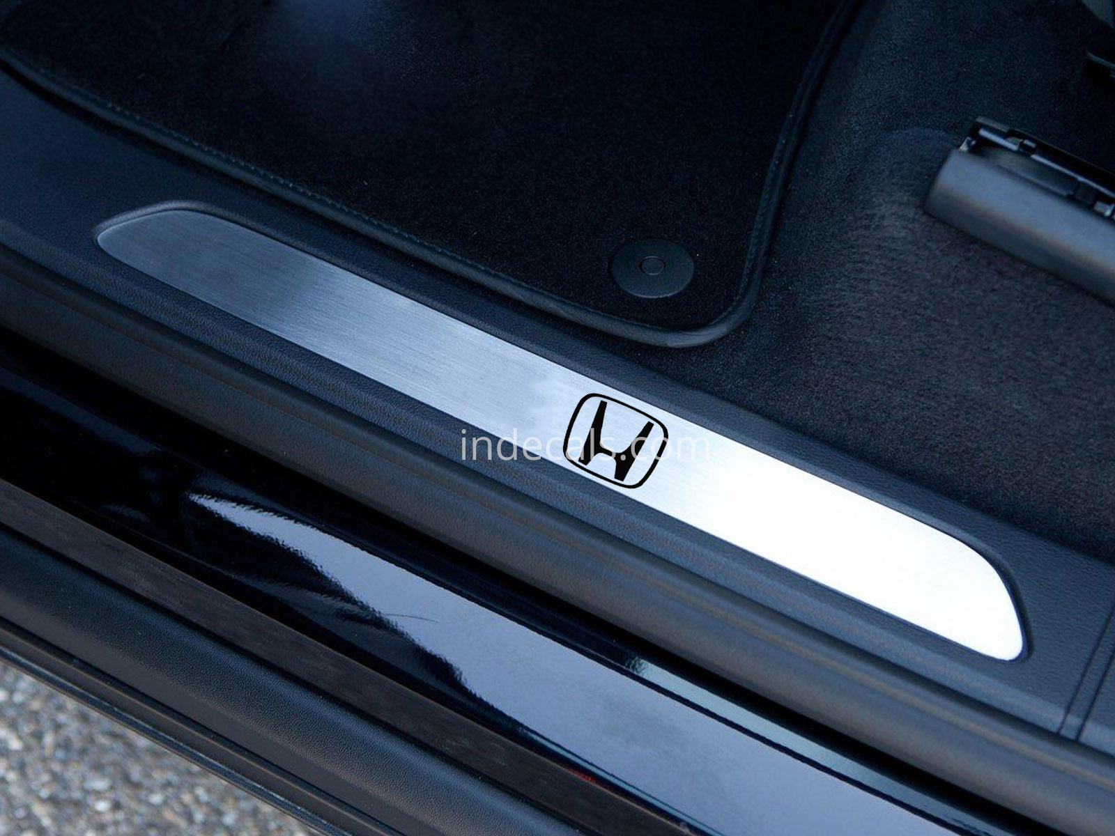 6 x Honda Stickers for Door Sills - Black