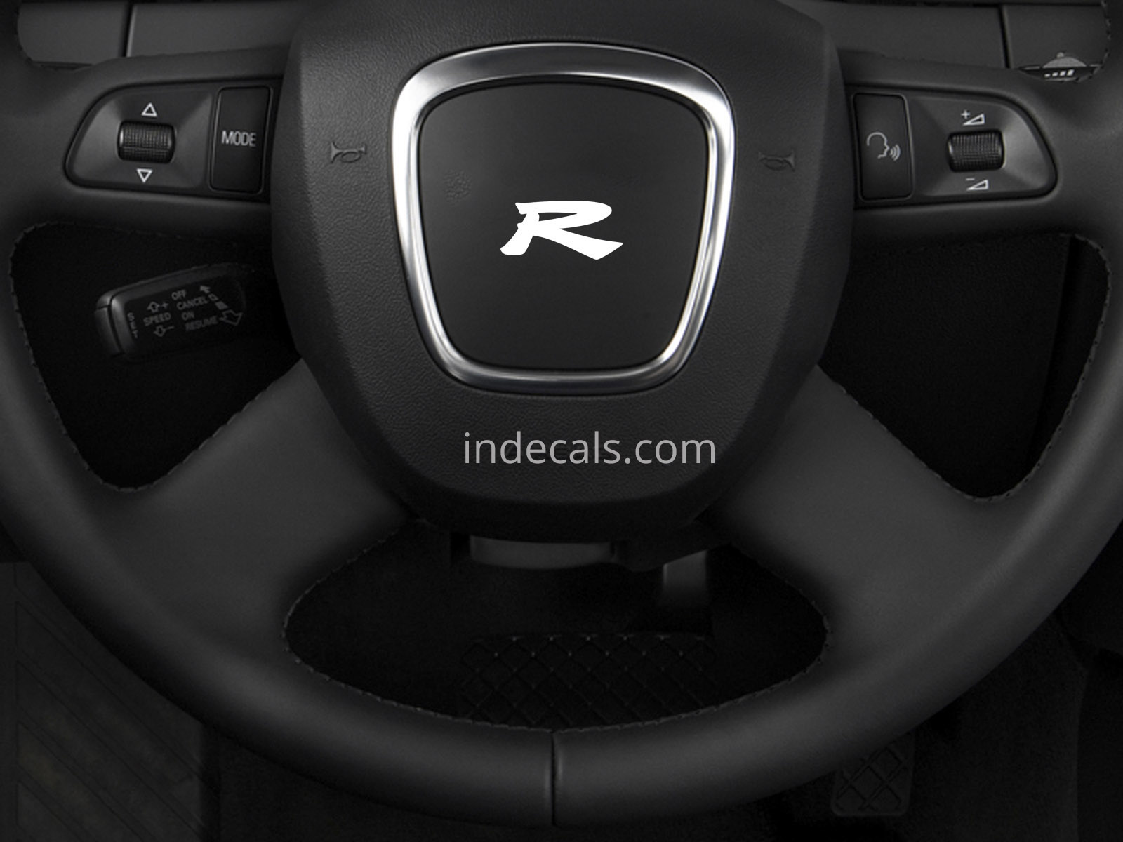 3 x Honda Type R Stickers for Steering Wheel - White